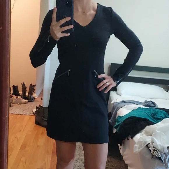 athleta black dress Athleta Black Sleeveless Santorini Thera Dress – famousbrandstrading main image 0